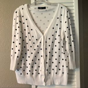 ModCloth polka dot cardigan
